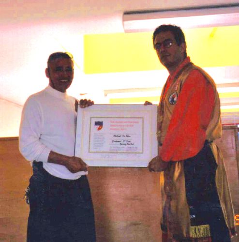 Promoted to 8th Dan - Recognized as the Grand Master of Modern Farang Mu Sul by ATAMA (the American Teachers Asso. of Martial Arts - 2000